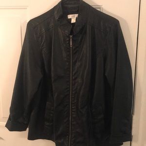 Cj Banks black leather jacket